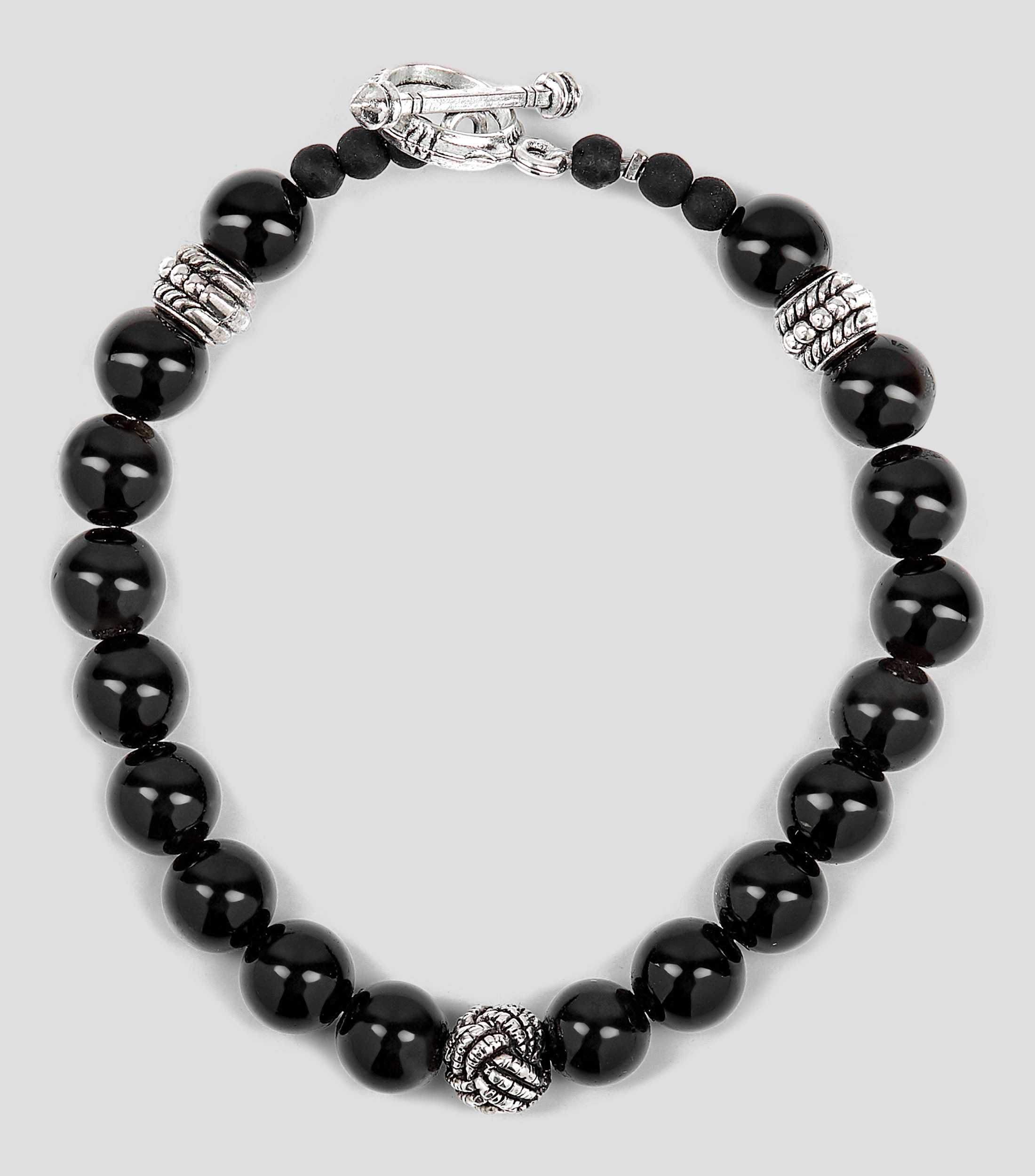 Pulsera Negra con cuentas Apache Hombre